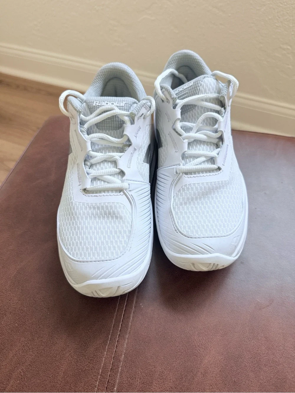 Babolat SFX 4 All Court Womens Tennis Shoes White Silver Michelin Sole Size 7